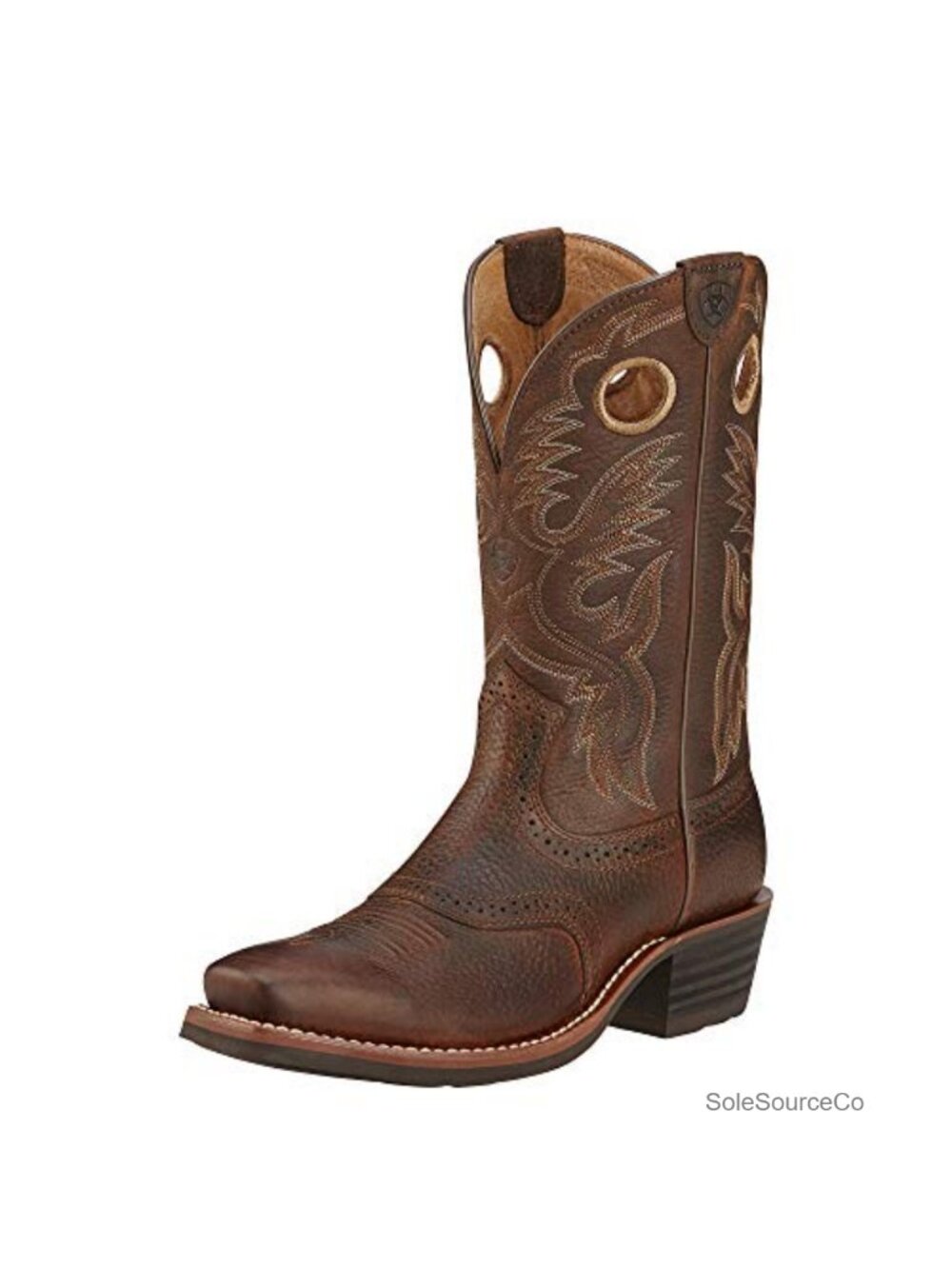 Men's Full-Grain Leather Square Toe Western Boot Goodyear Welt